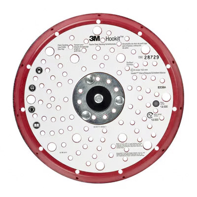 3M Hookit Elite Stützteller ,Spiral-Multihole, Ø 150 mm, Rot