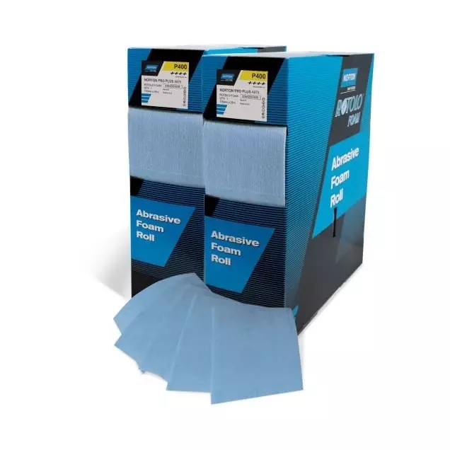 Norton Selbsthaftende Schleifrolle A275, P 400, 115 mm x 25 m