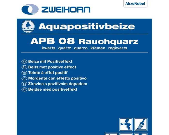 Zweihorn Aquapositivbeize APB 08 Rauchquarz, 5 l