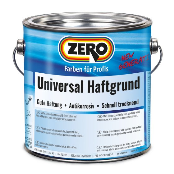 ZERO Universal Haftgrund New Generation, 127 Schwarz, 0,750 l