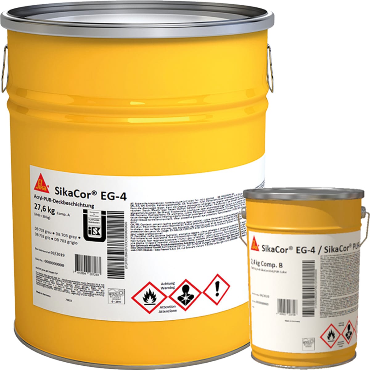 Sika Deckbeschichtung SikaCor EG 4, Basis EG, 2,67 kg