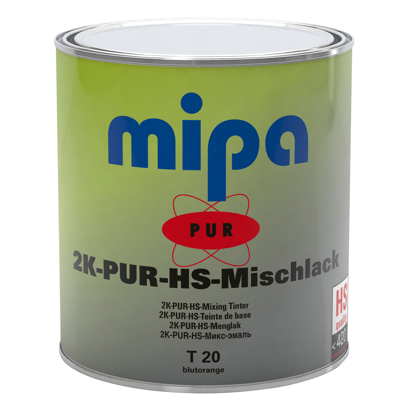 Mipa PUR-HS-Mischlack T20, Blutorange, 3 l