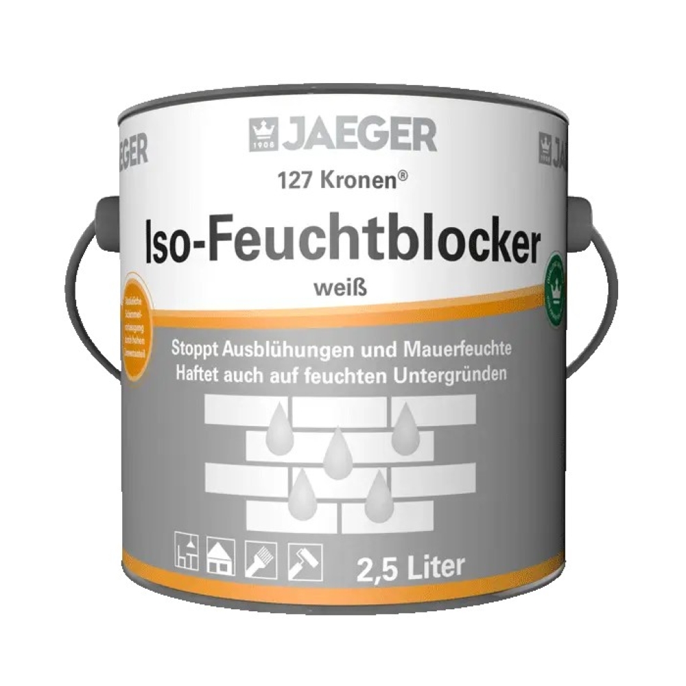 JAEGER Kronen Iso-Feuchtblocker 127, Weiß, 2,5 l