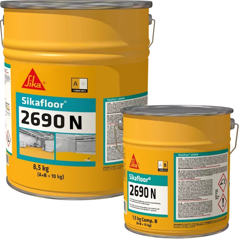Sika Versiegelung Sikafloor-2690 N (AB) RAL 7030 CA  C252, 10 kg