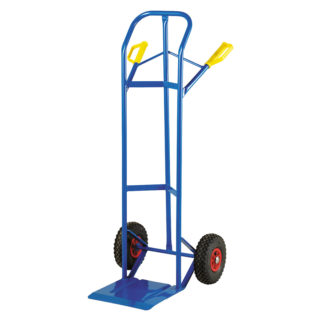 Witte Rollentransportkarre, Blau, 35 x 35 x 133 cm