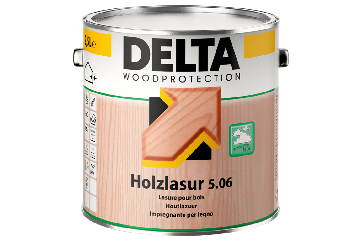 Delta Holzlasur 5.06, 2335, Pinie / Kiefer, 2,5 l