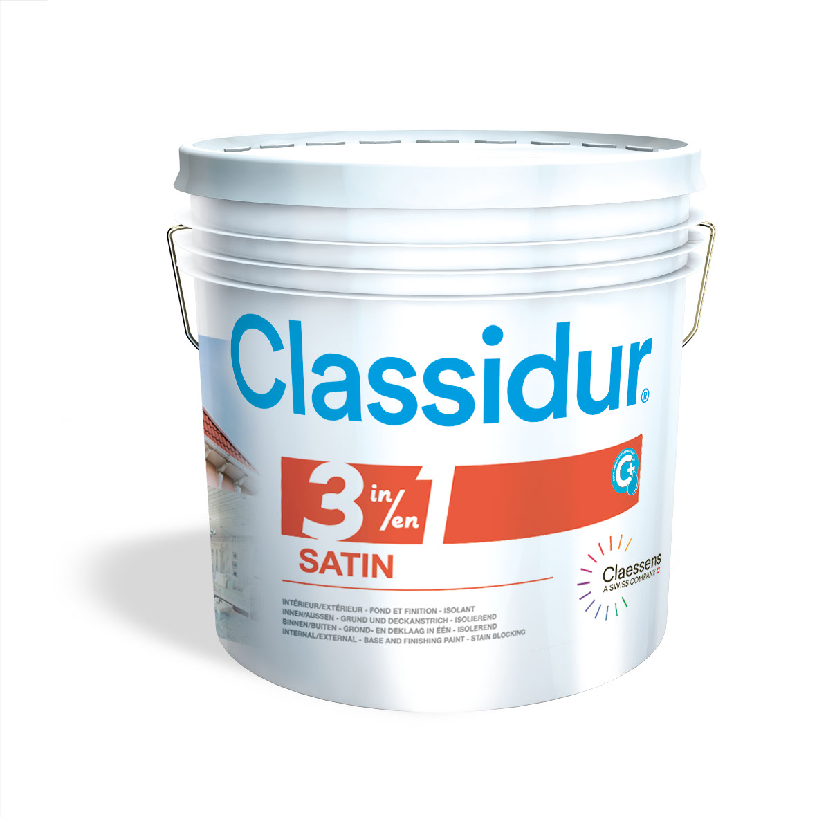 Classidur 3 in 1 Satin, Weiß, Seidenglanz, 2,5 l