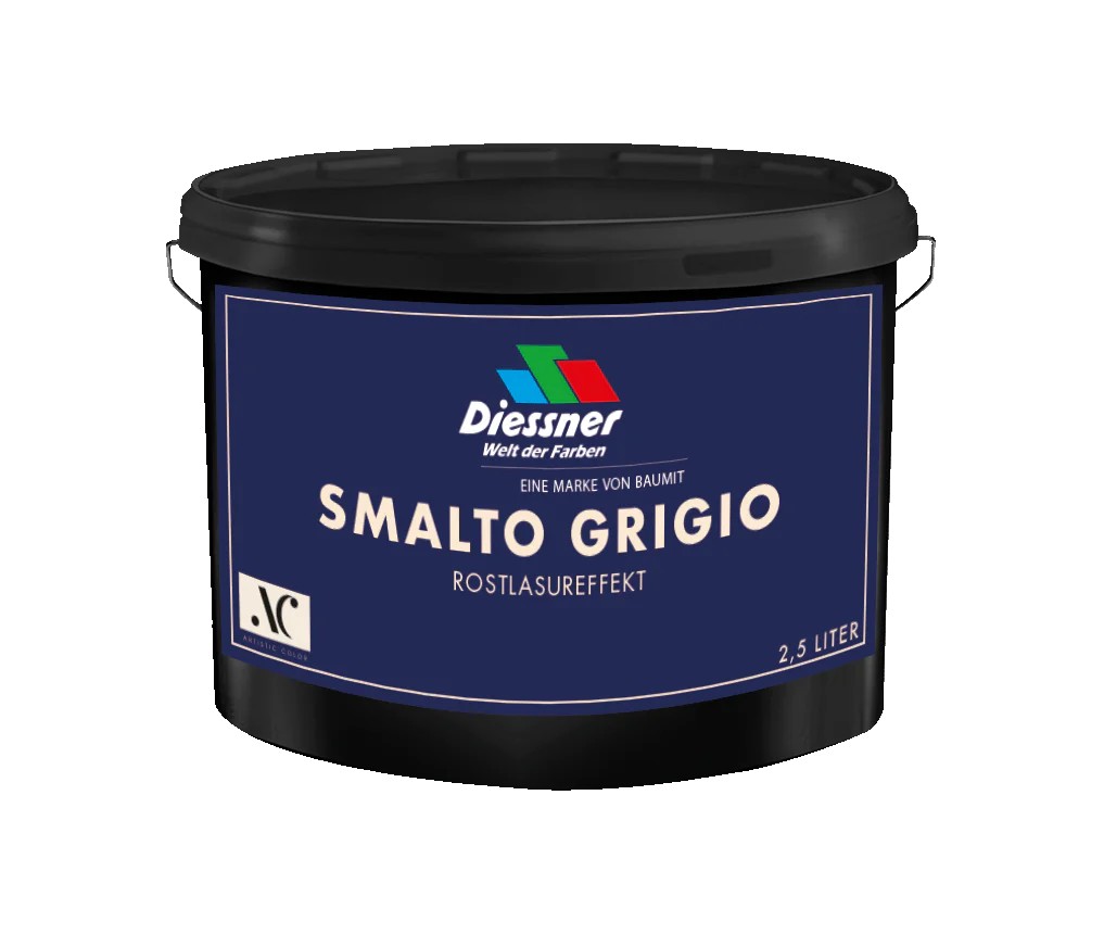 Diessner Artistic Color Lasur Smalto Grigio, Grau, 2,5 l