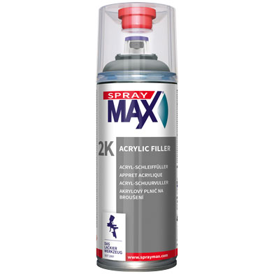 Kwasny SprayMax 2K Acryl-Schleiffüller, Mittelgrau, 400 ml