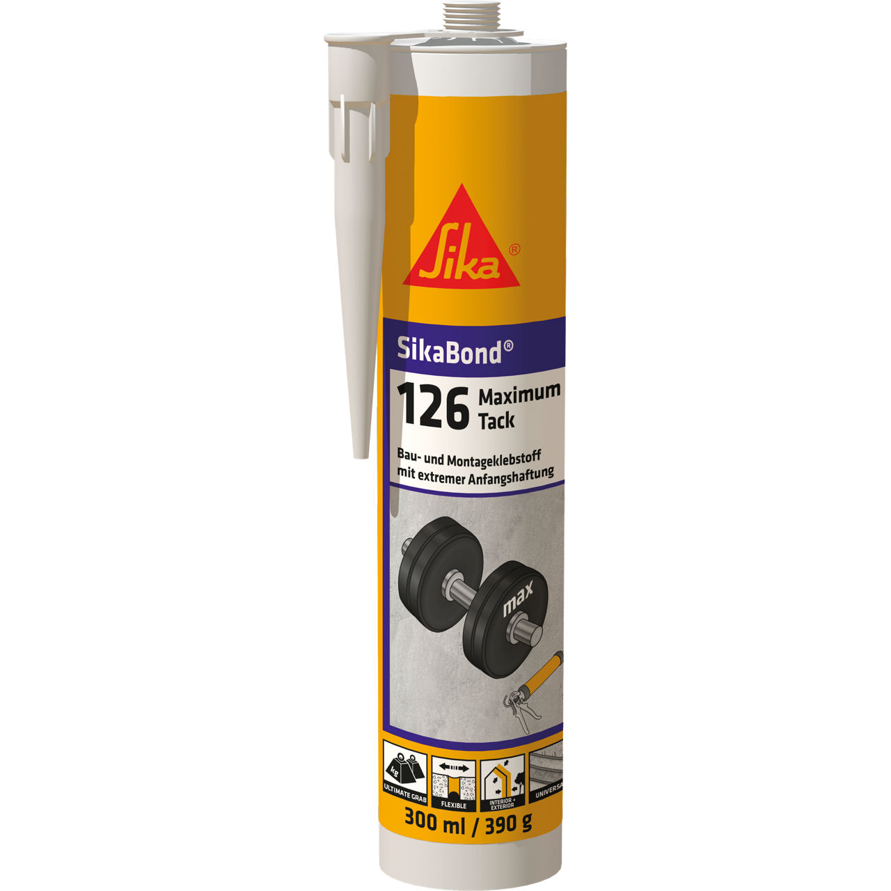 Sika Dichtstoff SikaBond ClearFix, Transparent, 300 ml