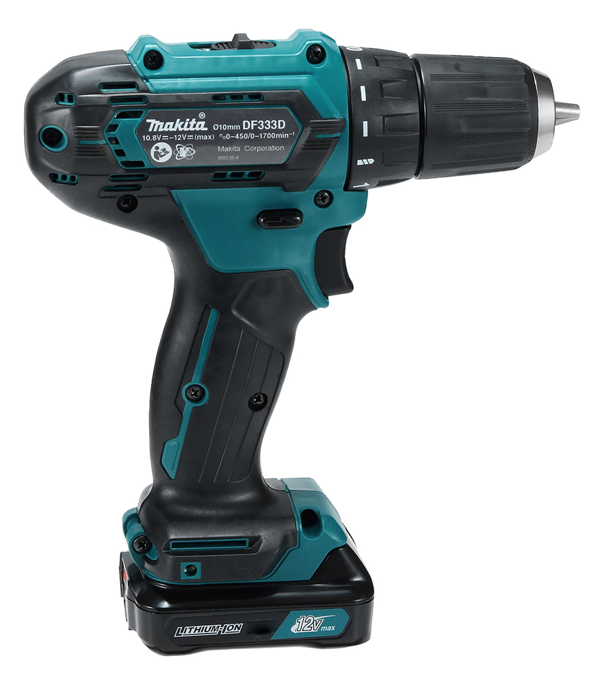 Makita Akku-Bohrschrauber 12V max., 30 Nm, 0-1.700 min-1