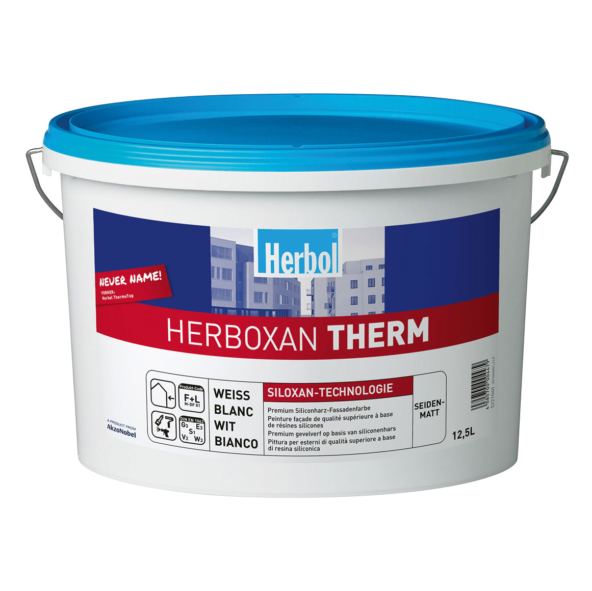 Herbol Fassadenfarbe Herboxan Therm, Weiss, 5 l