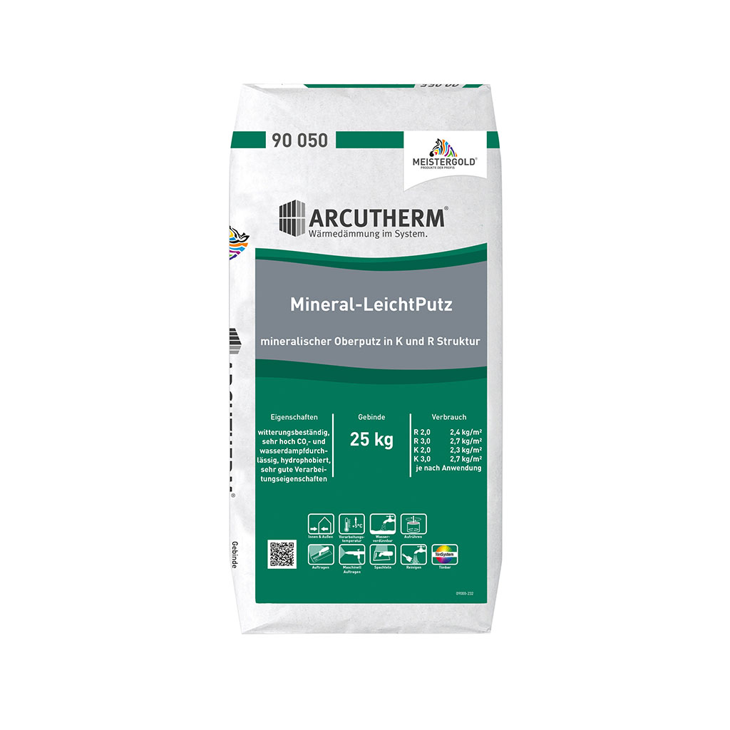 Arcutherm® Mineral-Leichtputz Weiß, R 2