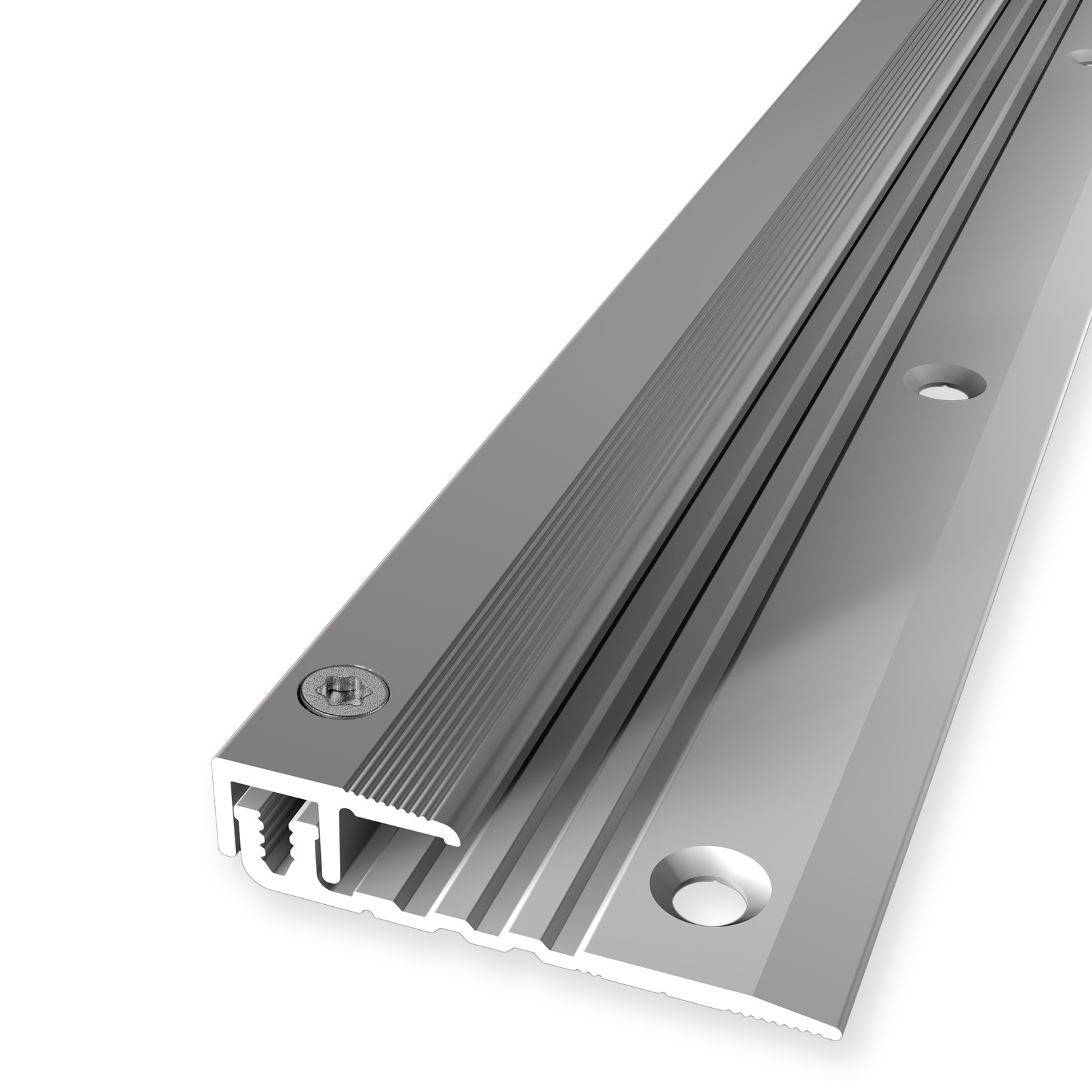 Küberit Abschlussprofil 377, Edelstahloptik, 17 mm x 270 cm