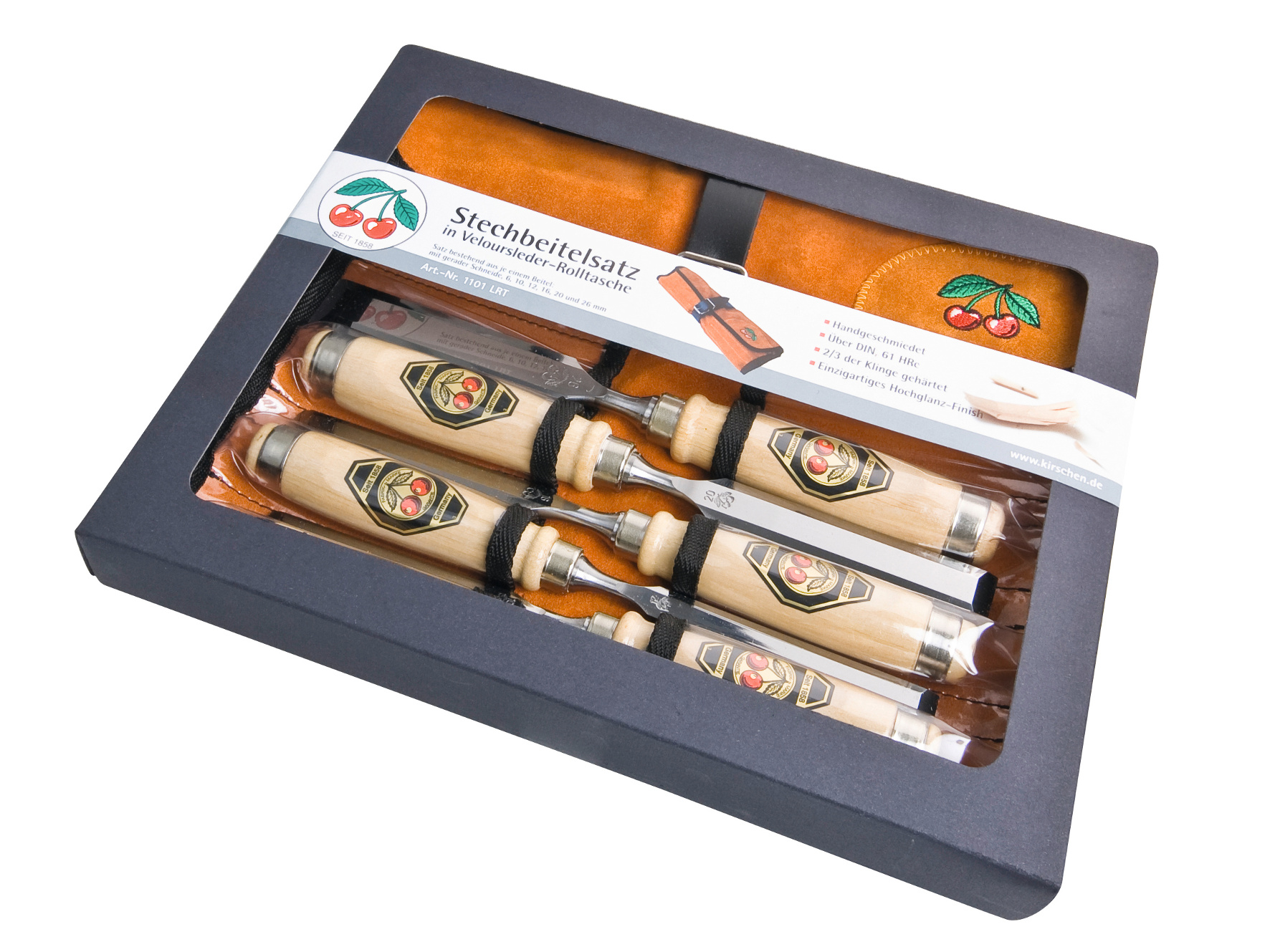 Witte Stecheisensatz Kirsche, 6- teilig