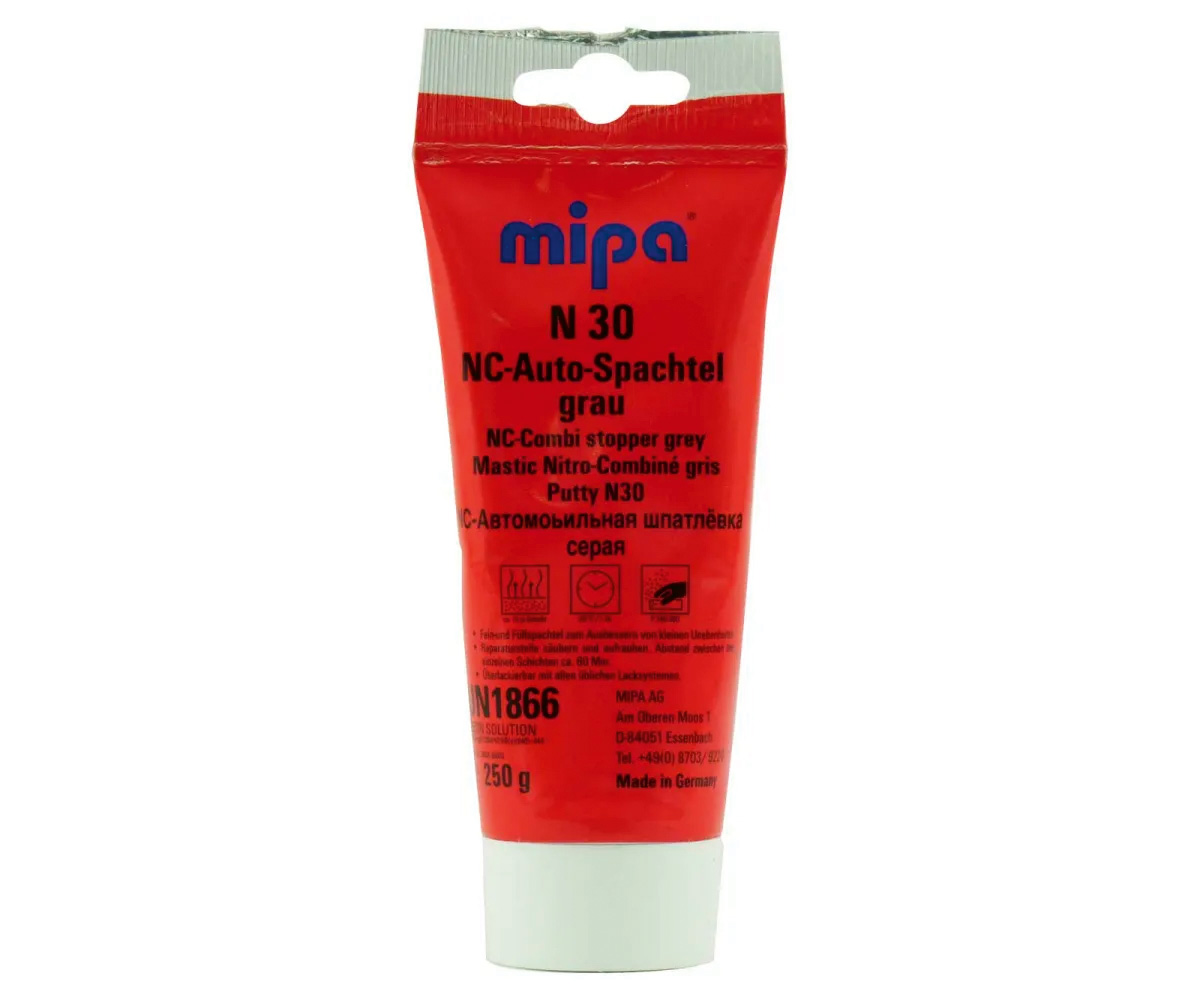 Mipa Nitrokombi-Auto-Spachtel N 30, 250 g, Graugrün