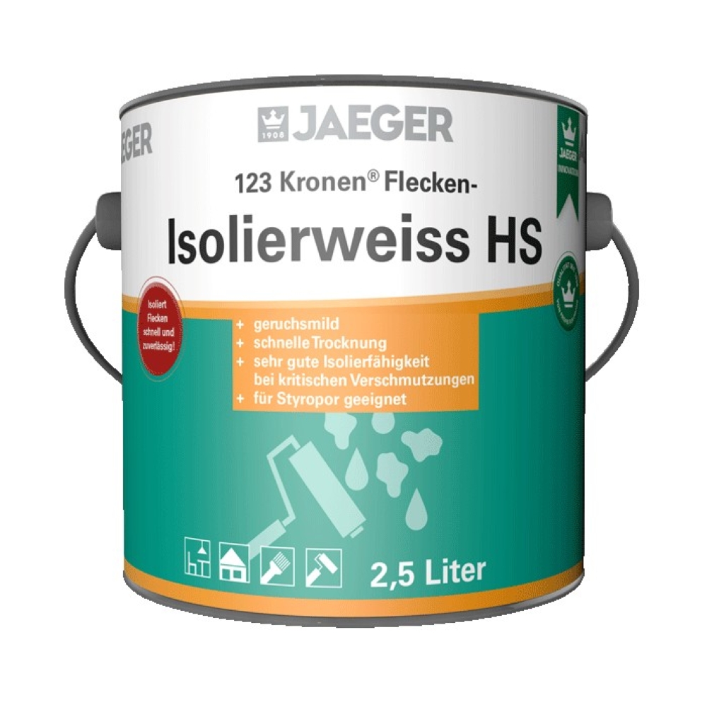 JAEGER Kronen Flecken-Isolierweiß HS 123, Weiß, 375 ml