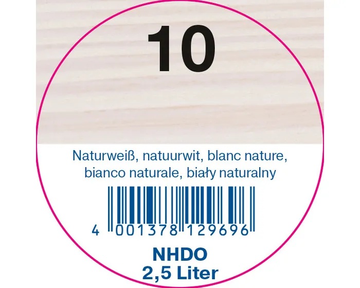 Zweihorn Holzdesign-Öl Naturtrend 10 NHDO, Naturweiß, 2,5 l