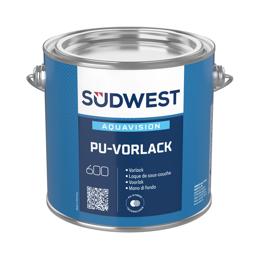 Südwest AquaVision PU-Vorlack, Weiß, 2,5 l