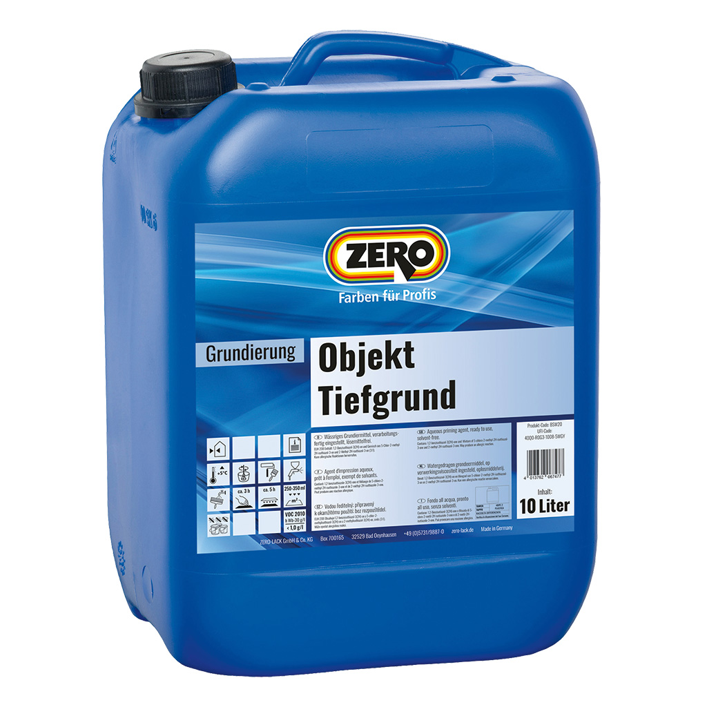 ZERO-LACK Objekt Tiefgrund, 10 l