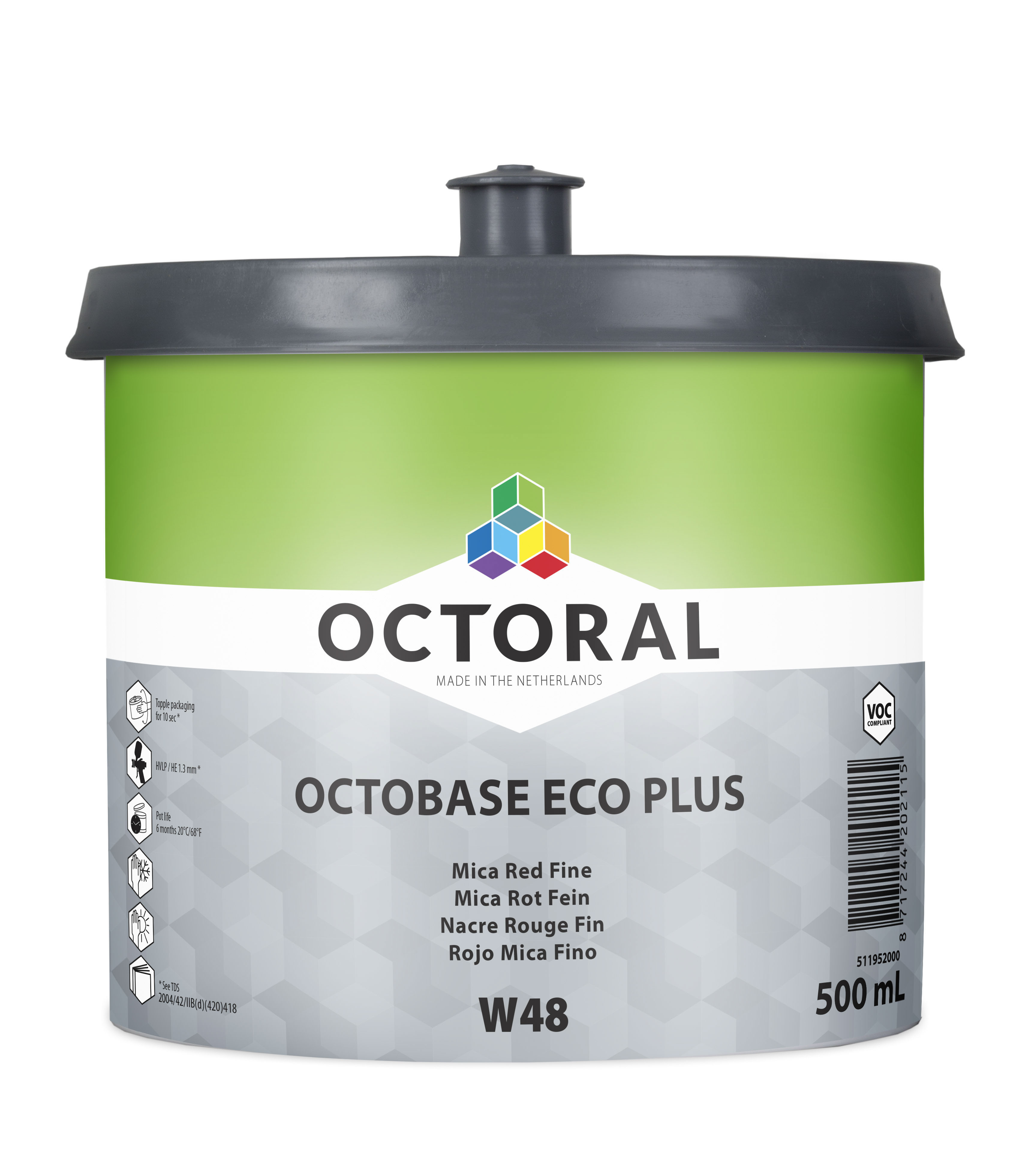 Octobase Eco Plus Mica Rot Fein W48, 0,5 l