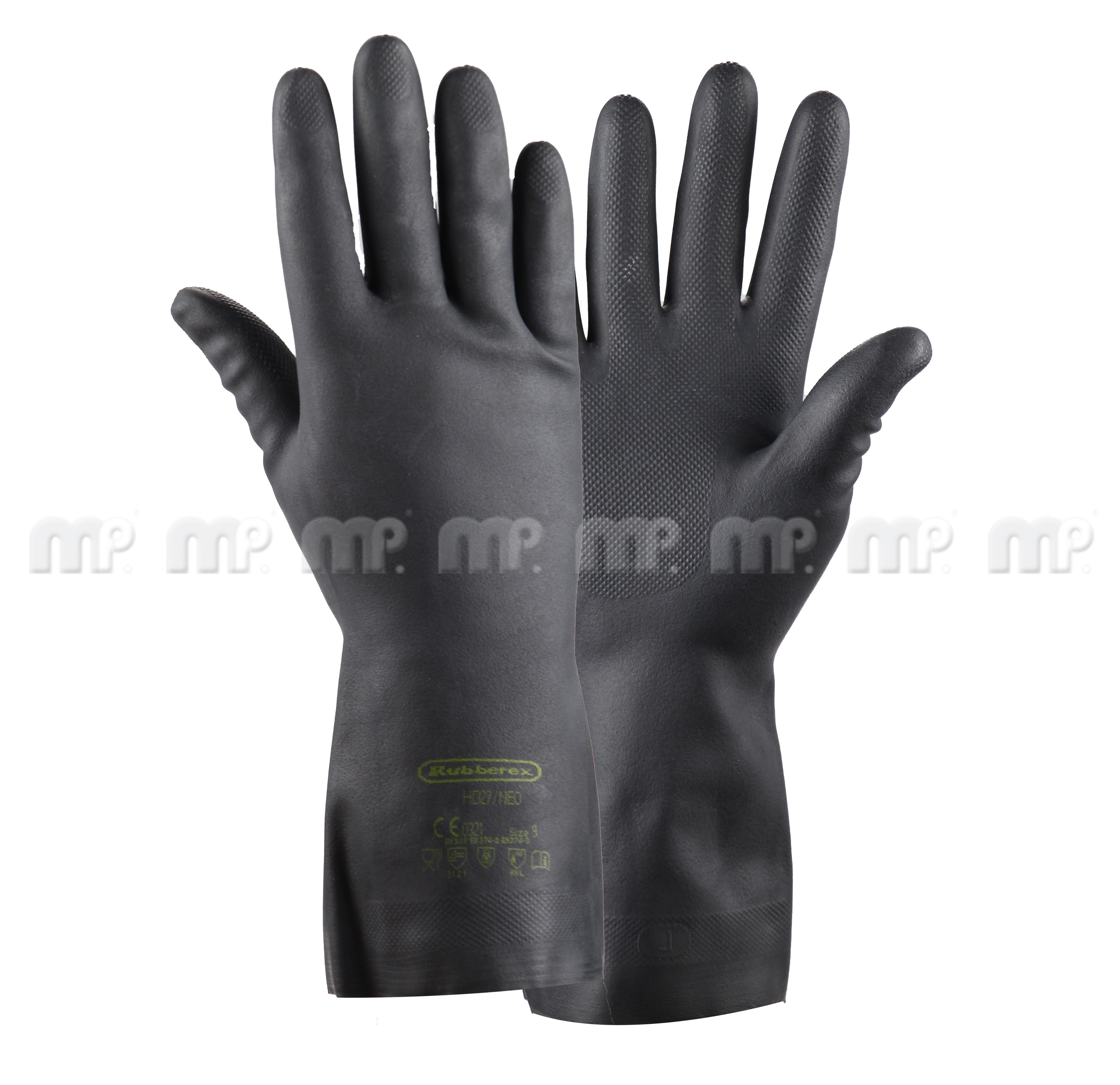Mipa Neoprenhandschuhe, Schwarz, Größe 9