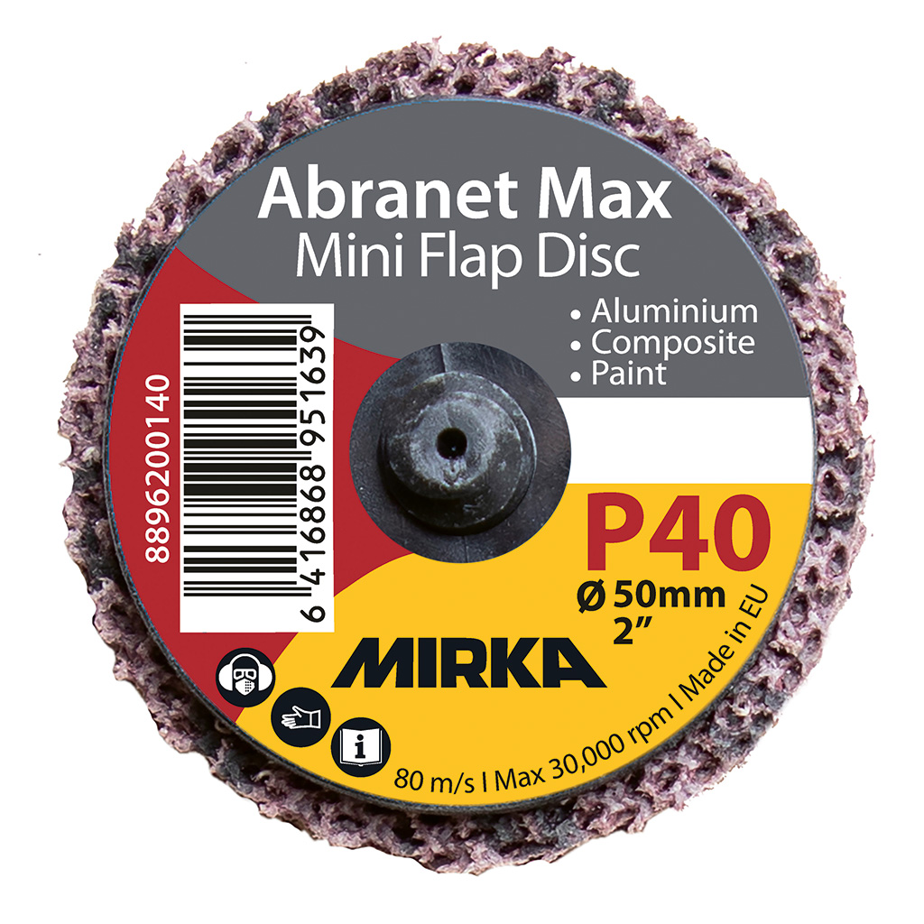 Abranet Max Mini Flap Disc Ø 50 mm Quick Lock, P 80