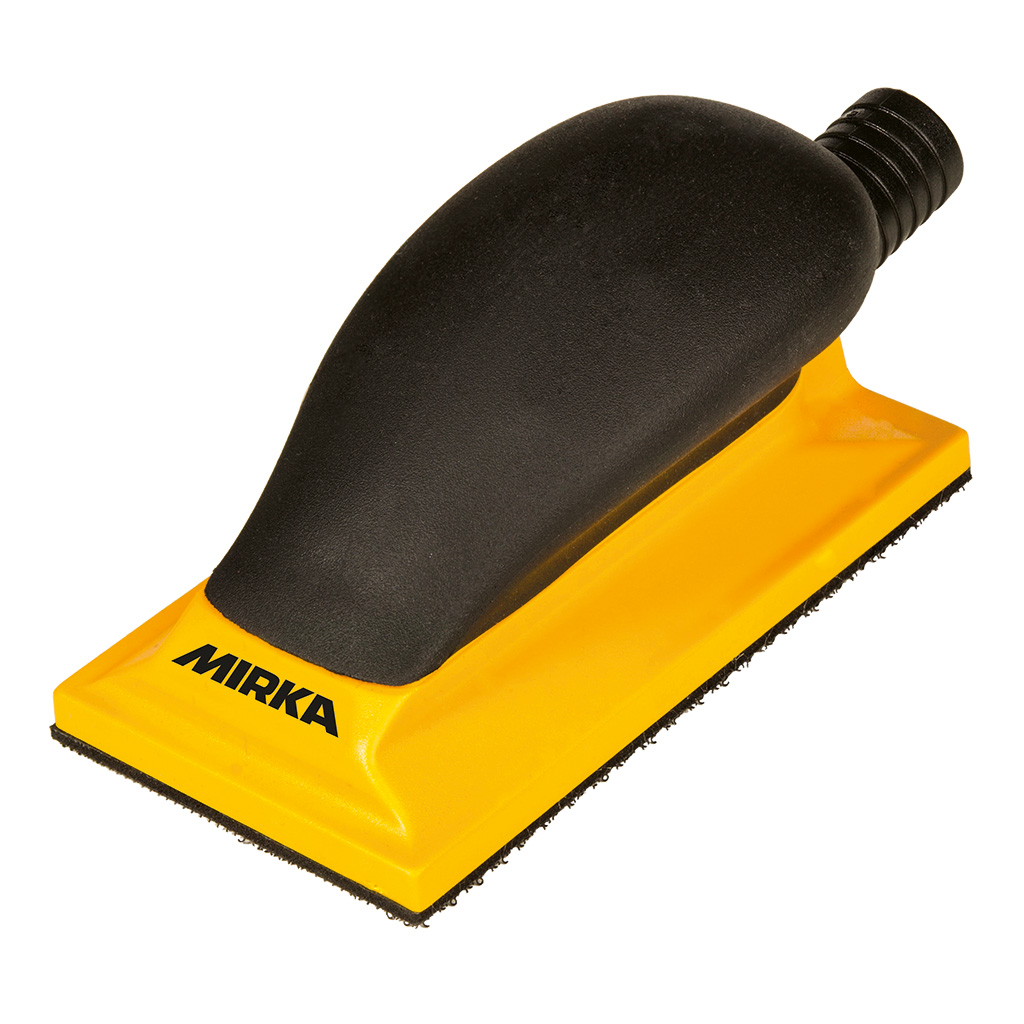 Mirka Handblock 115 x 230 mm, Gelb, Hart, 32 Loch, 1er Pack