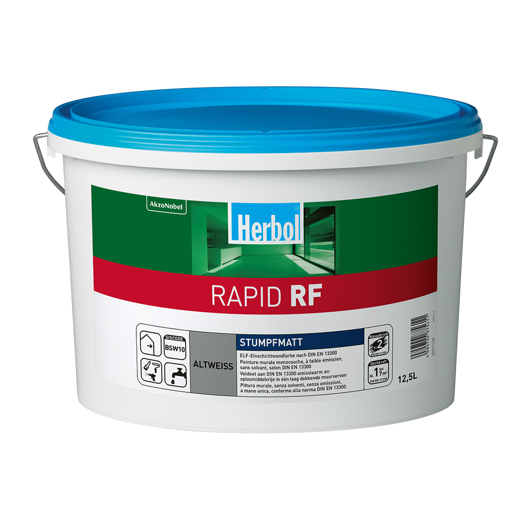 Herbol Wandfarbe Rapid RF, Altweiss, 12,5 L