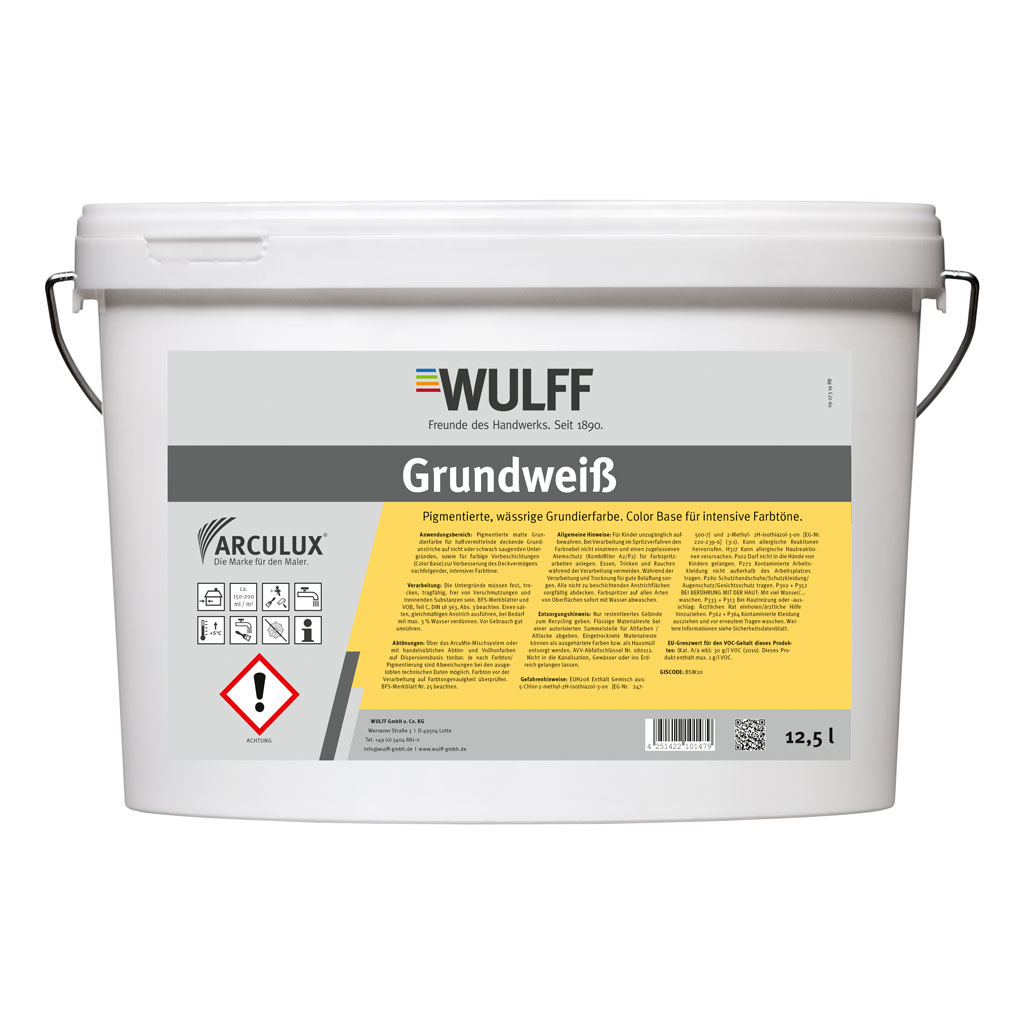 Arculux Grundweiß, Weiß, 12,5 l