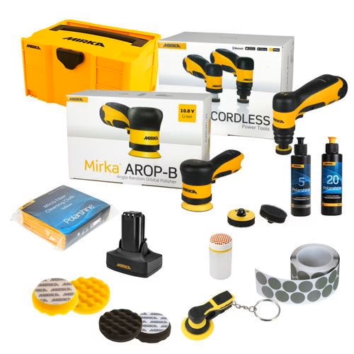 Mirka Akku-Schleif- und Poliersystem AOS-B-Paket Medium + AROP-B