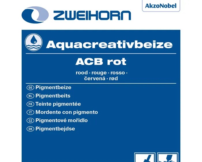 Zweihorn Aquacreativbeize ACB, Rot, 1 l
