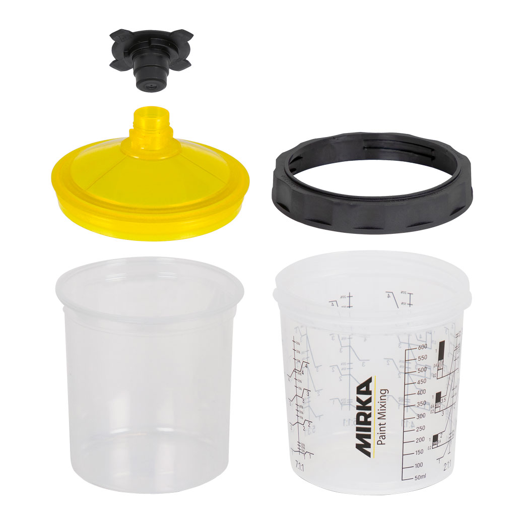 Mirka Farbbechersystem, 190 µm, 850 ml