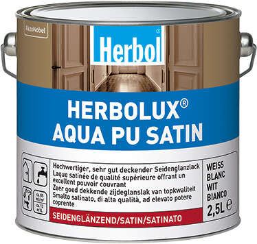 Herbol Herbolux Aqua PU Satin, Weiß, 750 ml