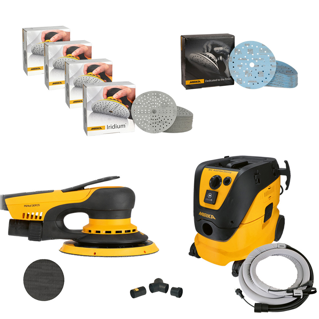 Mirka DEROS II-Set/ Iridium, Sauger 1230 L AFC EU 230V, (4m)-ART ...