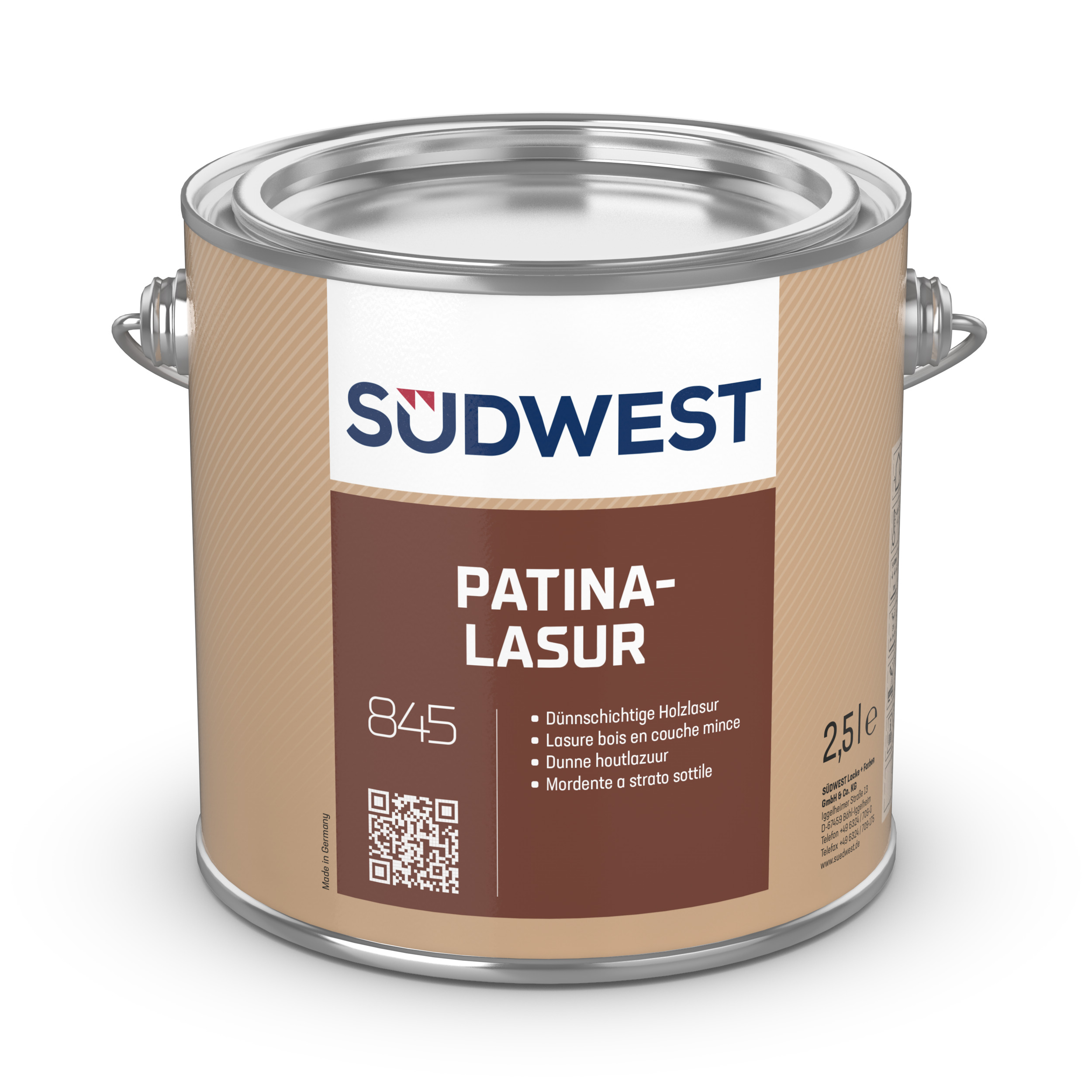 Südwest Patina-Lasur, 0800 Treibholz, Seidenglänzend, 5 l