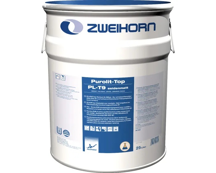 Zweihorn Klarlack Purolit-Top, Seidenmatt PL-T9, 25 l