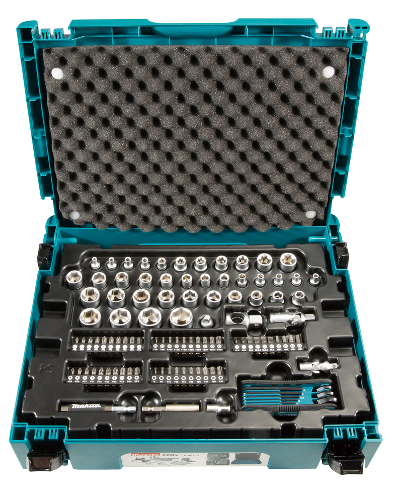 Makita Werkzeug-Set, 120 teilig, im Macpak