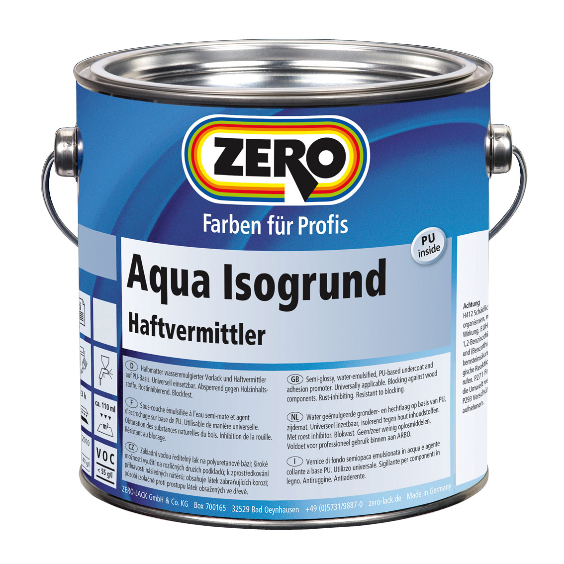 ZERO-LACK Aqua Isogrund, Weiß