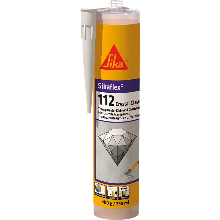 Sika Dichtstoff Sikaflex-112 Crystal Clear, Transparent, 290 ml
