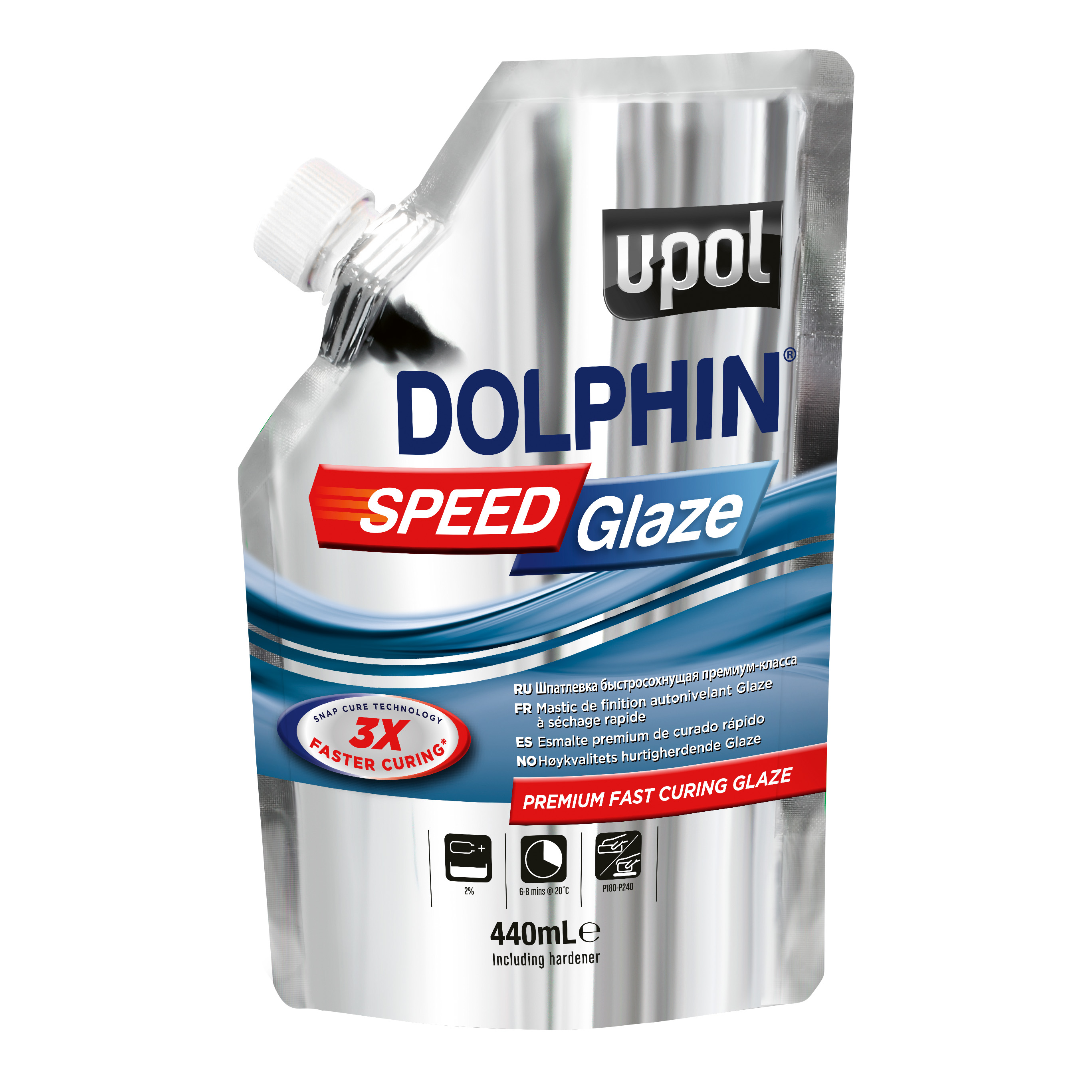 UPOL Dolphin Speed Glaze, Premium schnellhärtender Spachtel