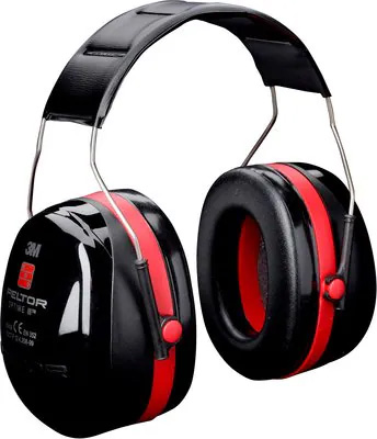 3M Kapselgehörschützer, Peltor, Optime III, Schwarz/ Rot