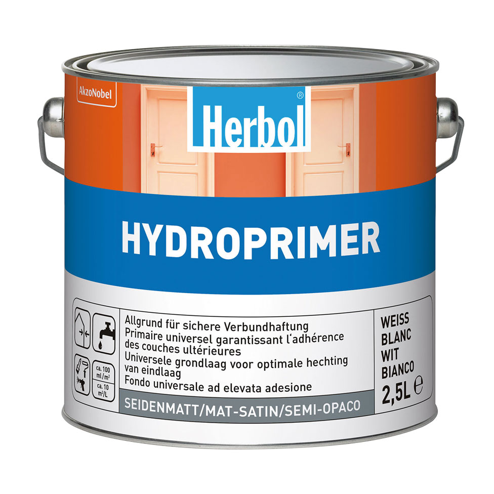 Herbol Grundierung Hydropprimer, Weiss, 2,5 l