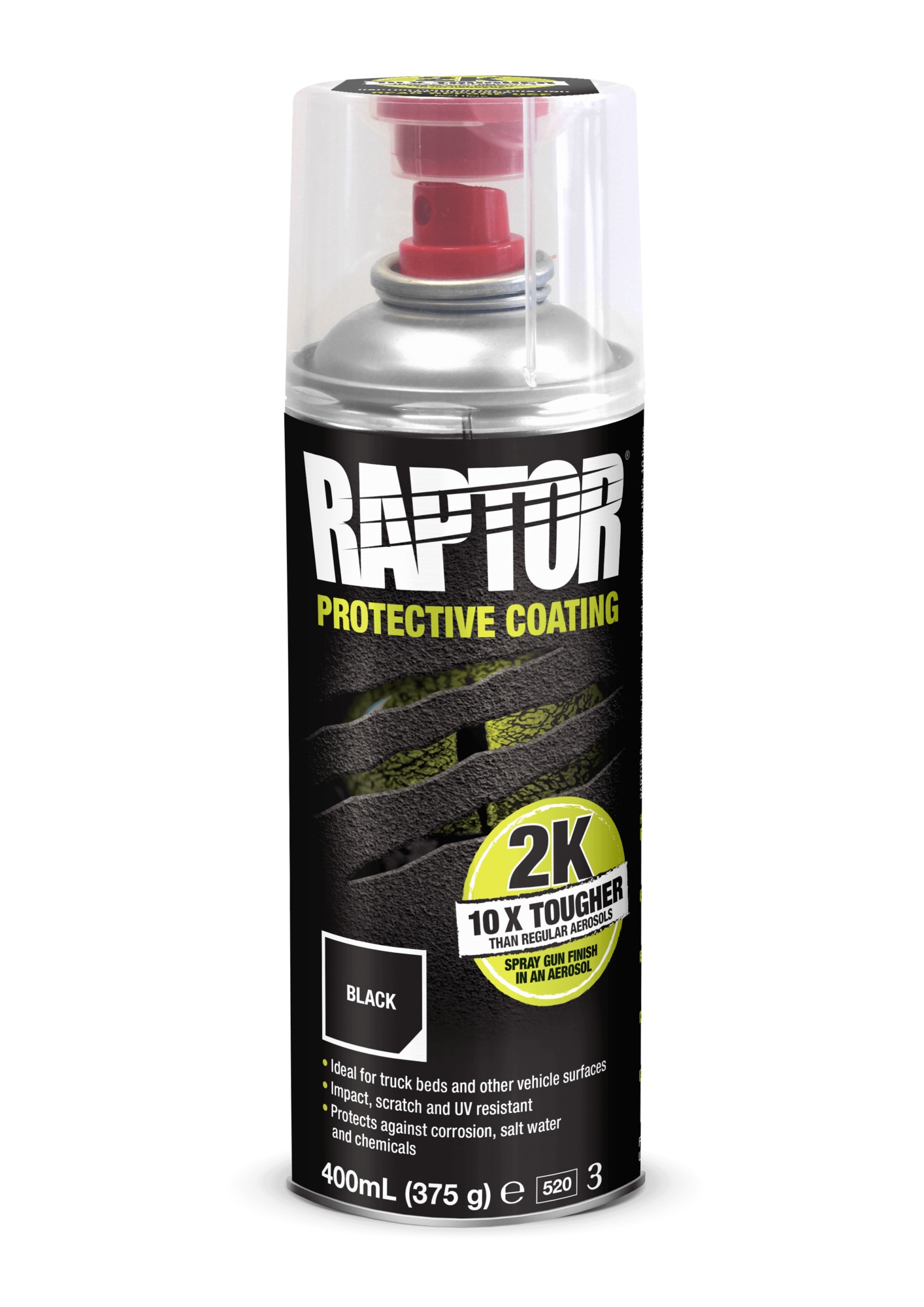 RAPTOR Liner Spraydose inkl. Härter, Schwarz, 400 ml