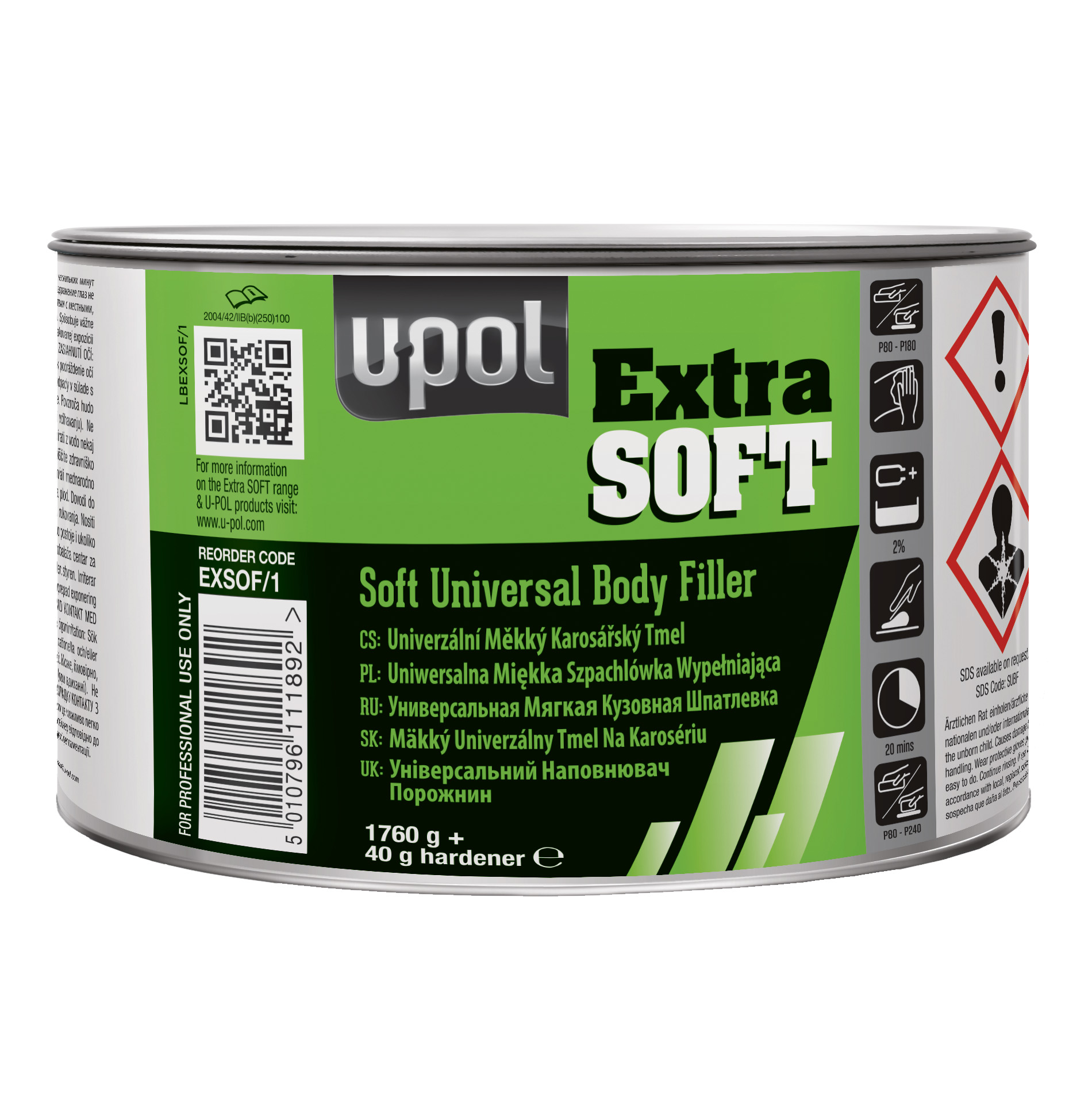 UPOL Spachtel Extra Soft, 1,78 kg