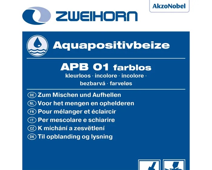 Zweihorn Aquapositivbeize, APB 01, Farblos, 1 l