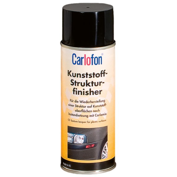 Carlofon Strukturfinisher-Kunststoff, Schwarz, 400 ml