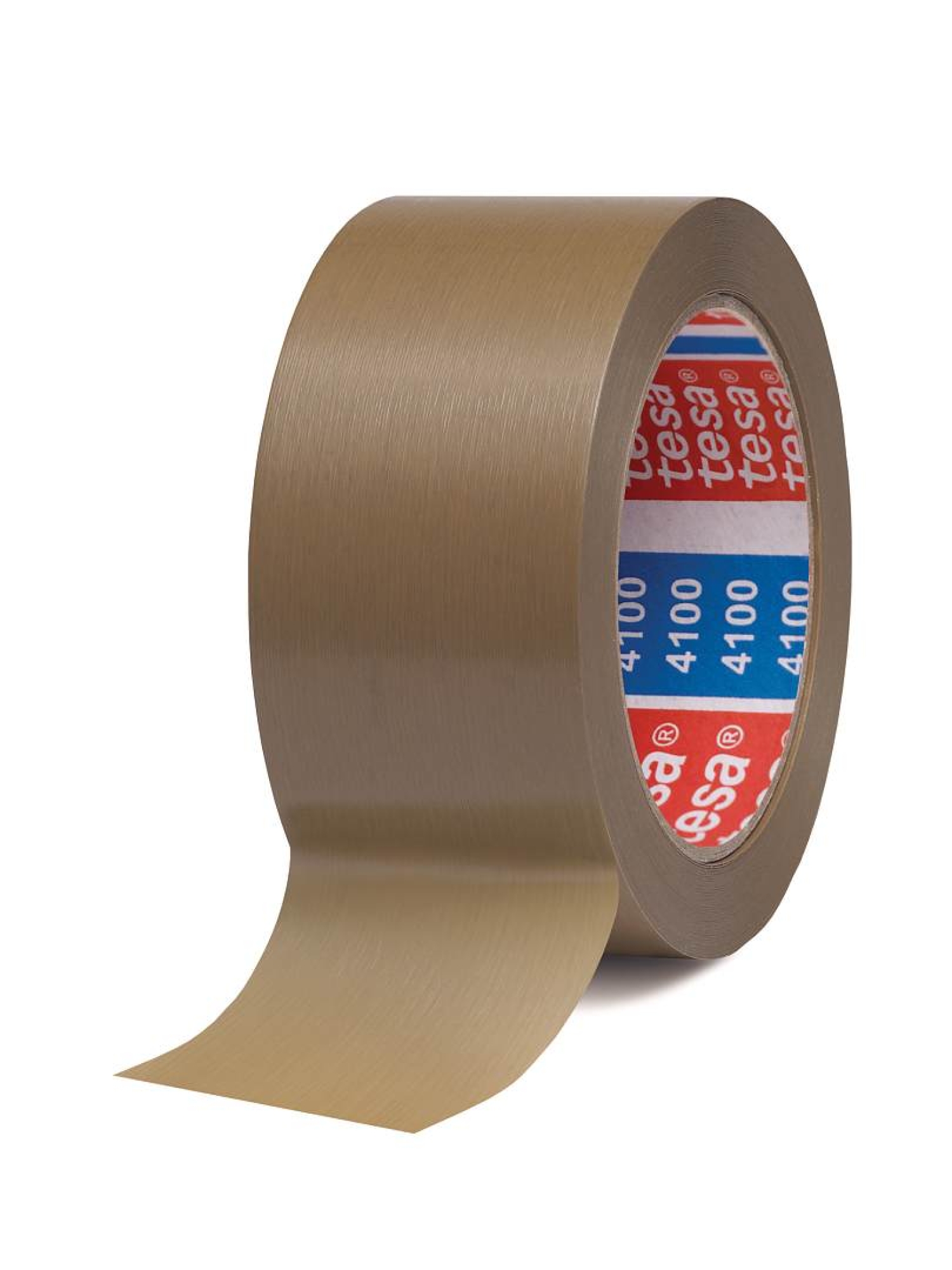 tesa Verpackungsklebeband 4100 PVC, Natur, 50 mm x 66 m