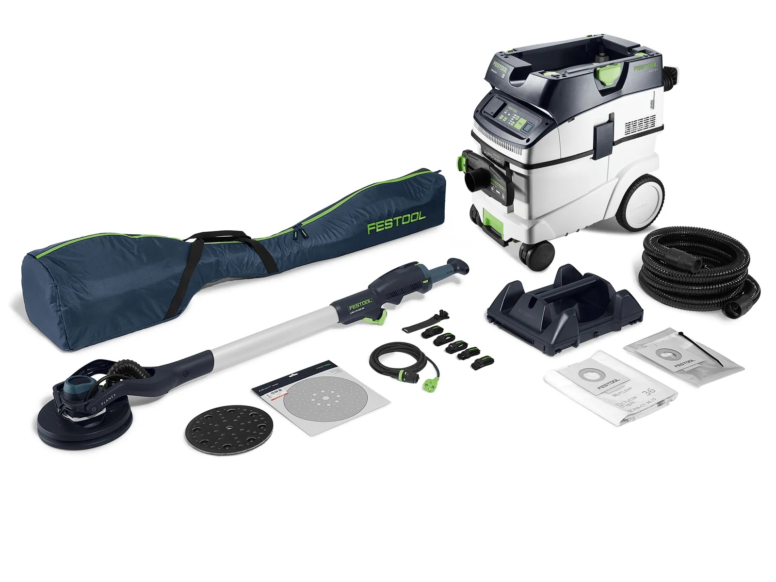 Festool Langhalsschleifer- und Sauger-Set LHS 2-M 225 EQ/CTM PLANEX