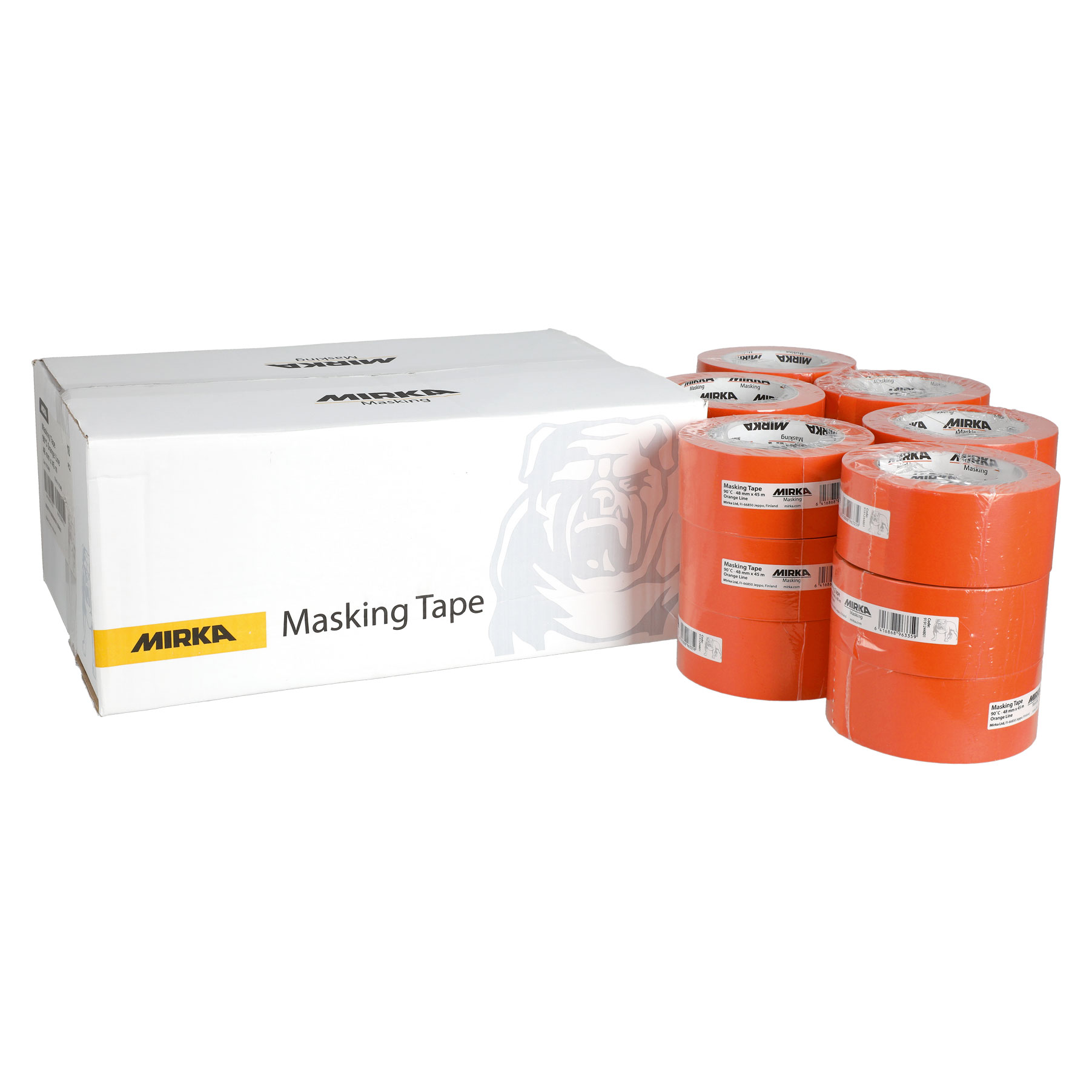 Mirka Masking Tape 90°C Orange Line, 48 mm x 45 m